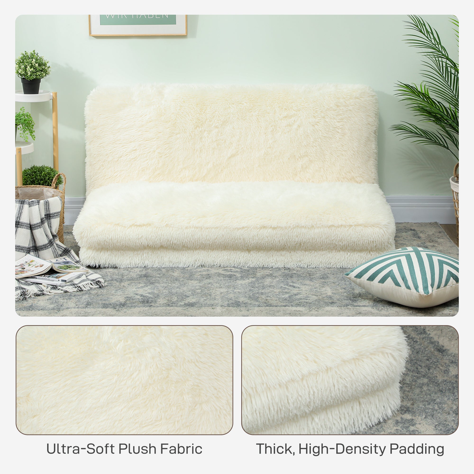 Plush Bean Bag Sofa Bed