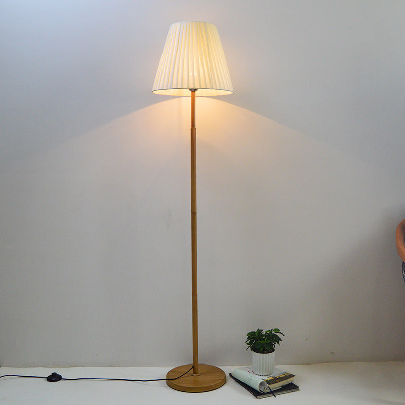 Einfache moderne Stoff-Wärmfarbe vertikale Stehlampe