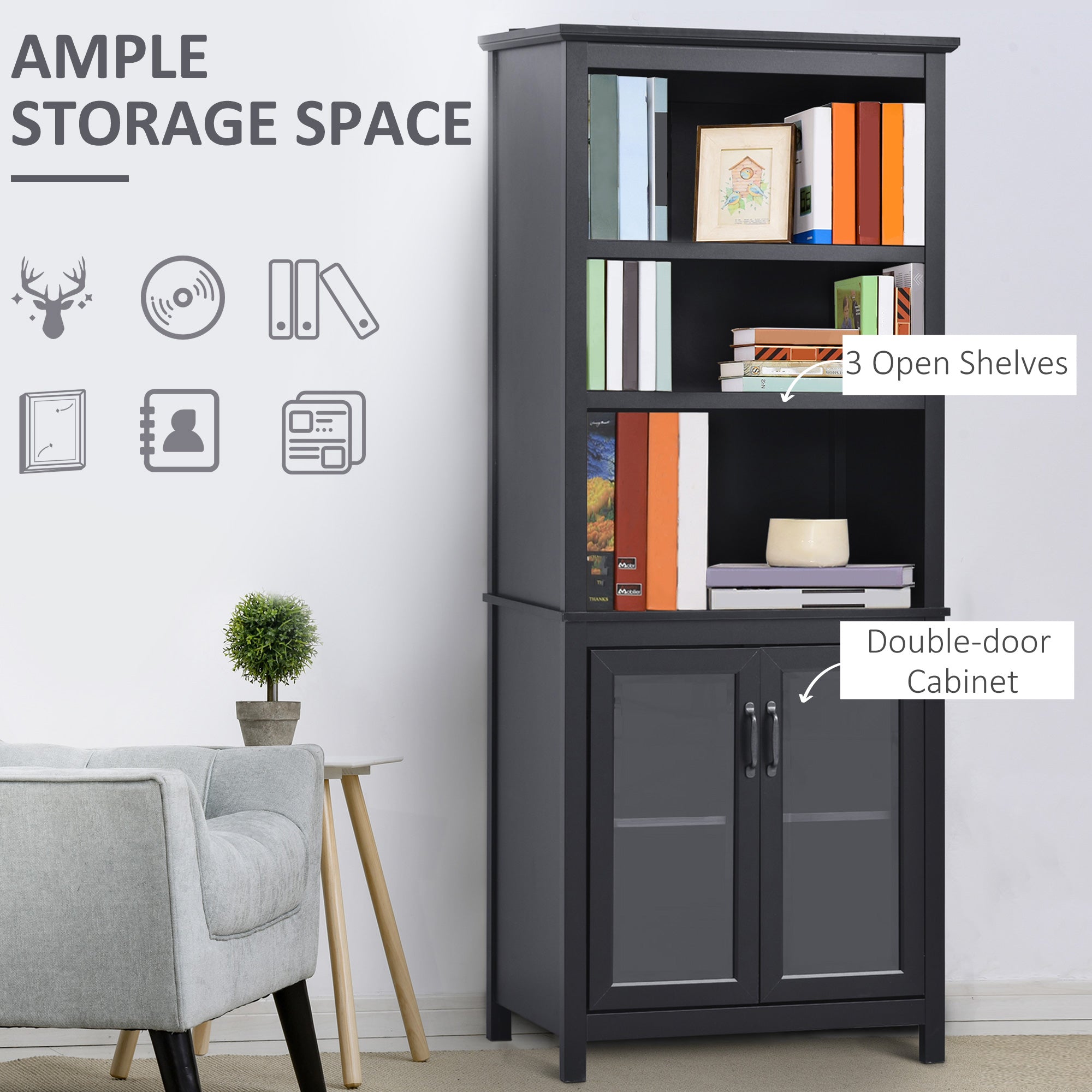 Adjustable Shelf Storage Hutch
