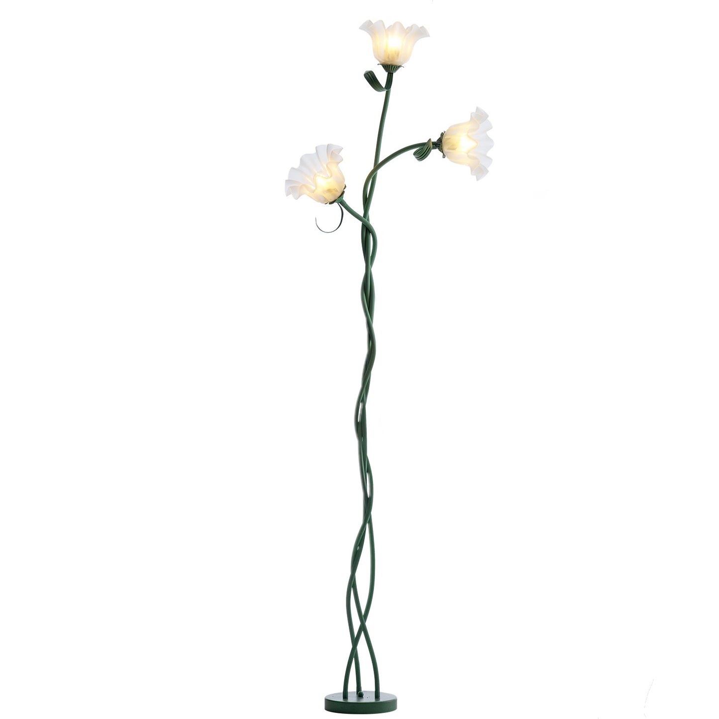 Cremefarbene Stil Bodenscheinwerfer Wohnzimmer Französisch Pastoral Schlafzimmer Atmosphäre Blumenlampe