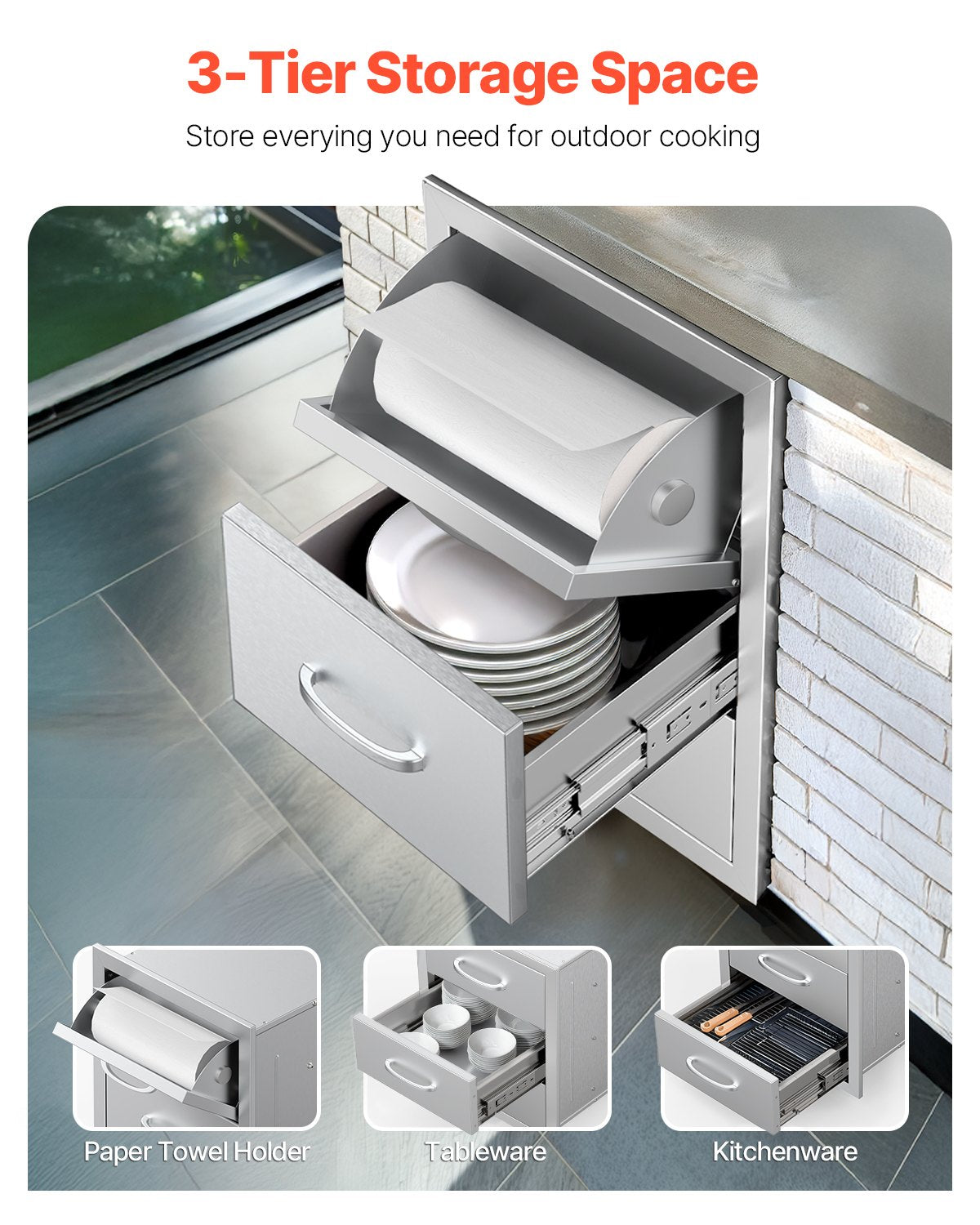 Stainless Steel BBQ Drawers