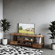 Oak Fabric Drawer TV Stand