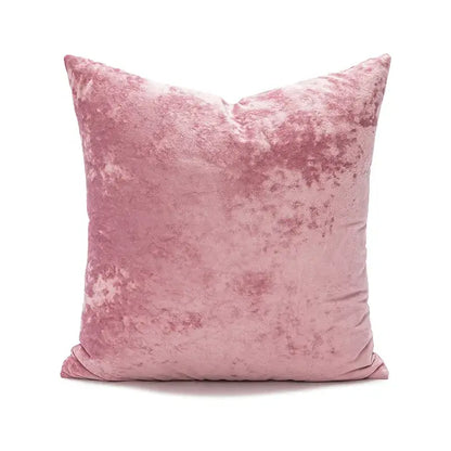 A dark grain velvet pillow cover in dusty rose with a soft textured surface for decorbites dark grain decor