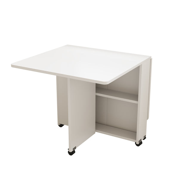 White Drop Leaf Table