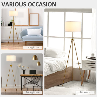 59.75" Tripod Floor Lamp with Pull Chain Standing