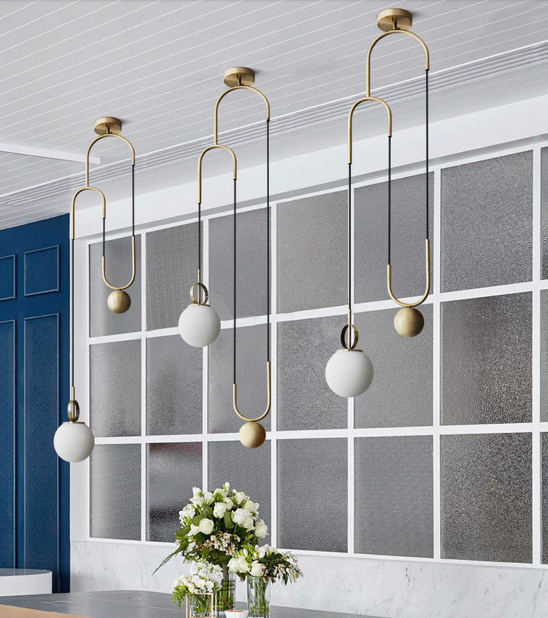 Creative Post-modern Glass Ball Decorative Chandelier