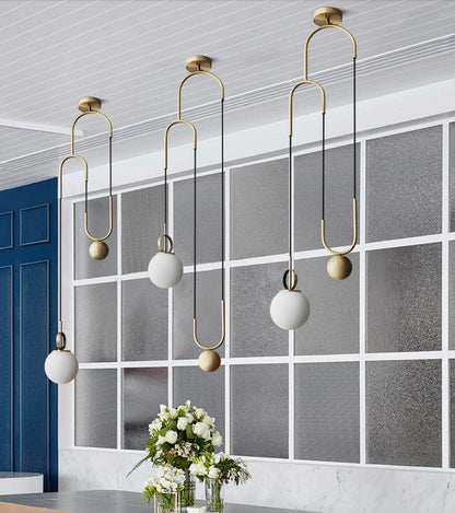 Creative Post-modern Glass Ball Decorative Chandelier