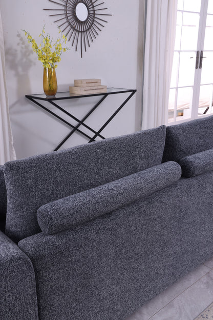 Modernes minimalistisches bequemes Stoff-GRAU-Sofa