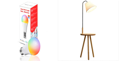 Einfache moderne Stehlampe im Wohnzimmer