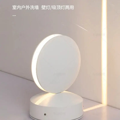 Modern white 10w led spotlight corridor wall light with sleek circular design and soft glowing light by decorbites 10w led