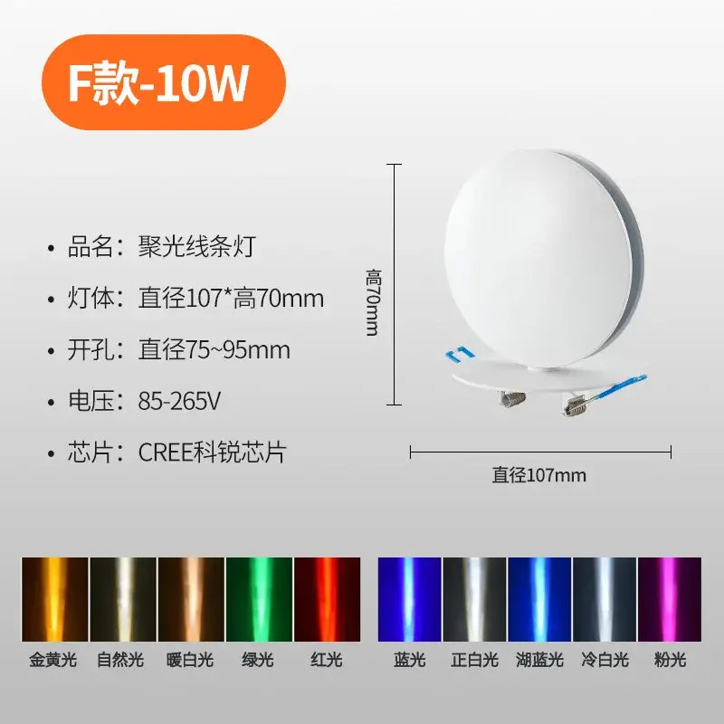 Modern white 10w led spotlight recessed wall light with sleek design by decorbites for corridor lighting