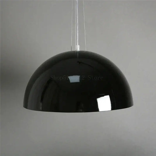 Modern black sky garden resin chandelier with glossy dome pendant light for dining room decorbites 3d sky design