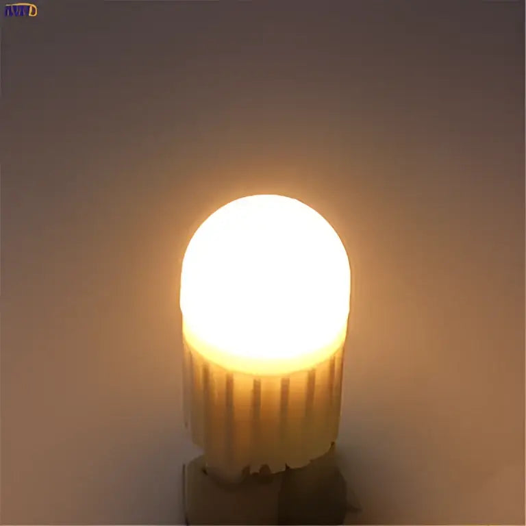 DecorBites 5pcs dimmable LED G9 bulb with frosted glass dome and ribbed plastic base warm white 1.5W 100LM