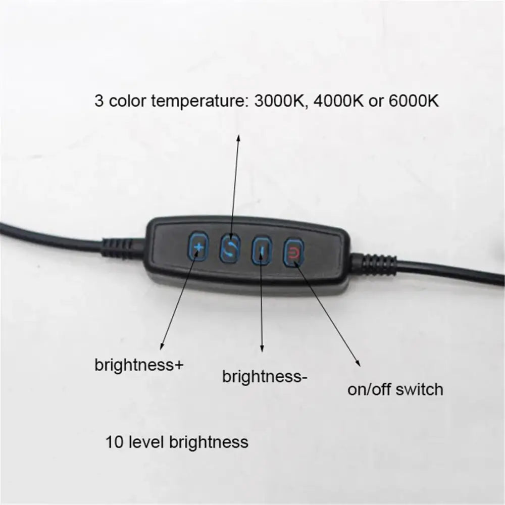 Black plastic remote control for decorbites™ 5w usb night light led clip lamp with dimmable brightness and color modes