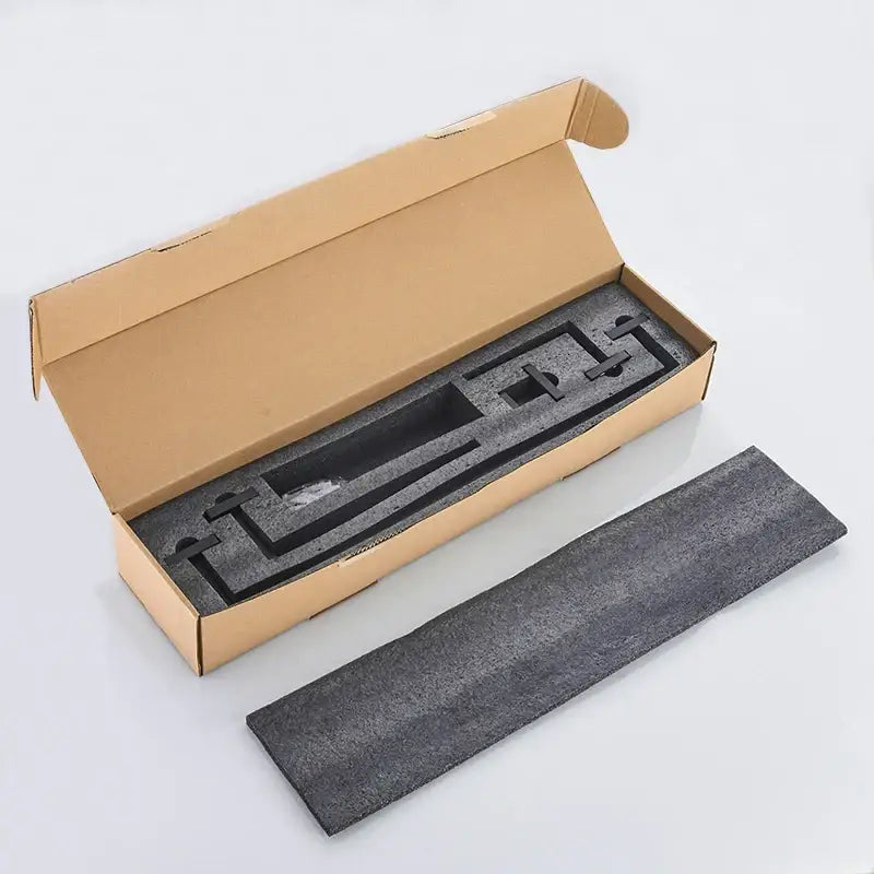 Gray foam protective insert for decorbites™ white 7-piece bathroom hardware set for towels and toiletries