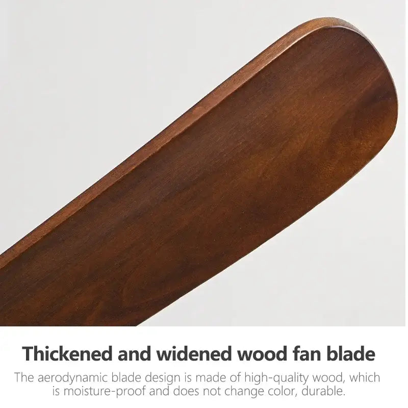 Thickened wooden ceiling fan blade with rich dark brown finish and natural grain for decorbites™ 70 wooden ceiling fan