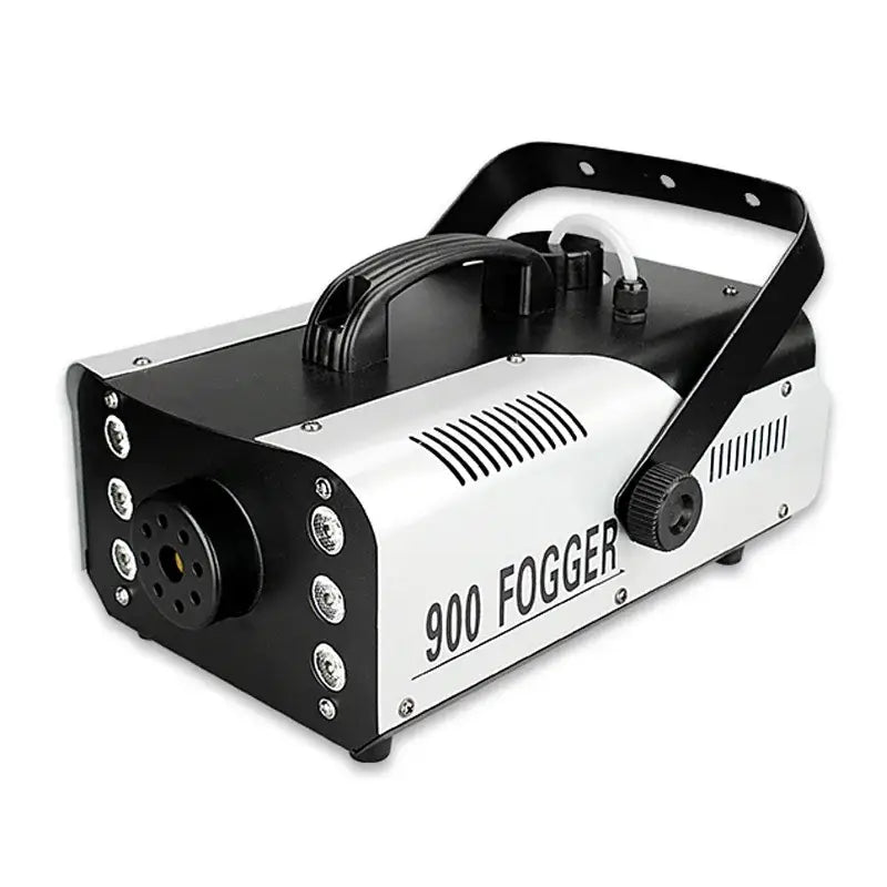 Decorbites™ 900w black and white fogger with sturdy handle ventilation slits and multiple control knobs includes wireless remote control for indoor outdoor use
