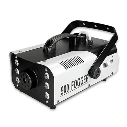 Decorbites™ 900w black and white fogger with sturdy handle ventilation slits and multiple knobs featuring wireless remote control