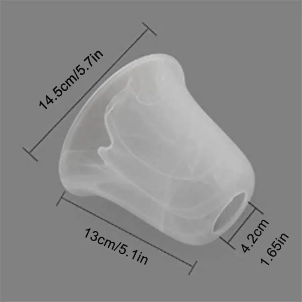 Transparent silicone flower-shaped lampshade for decorbites alabaster glass shade light fixture replacement cover