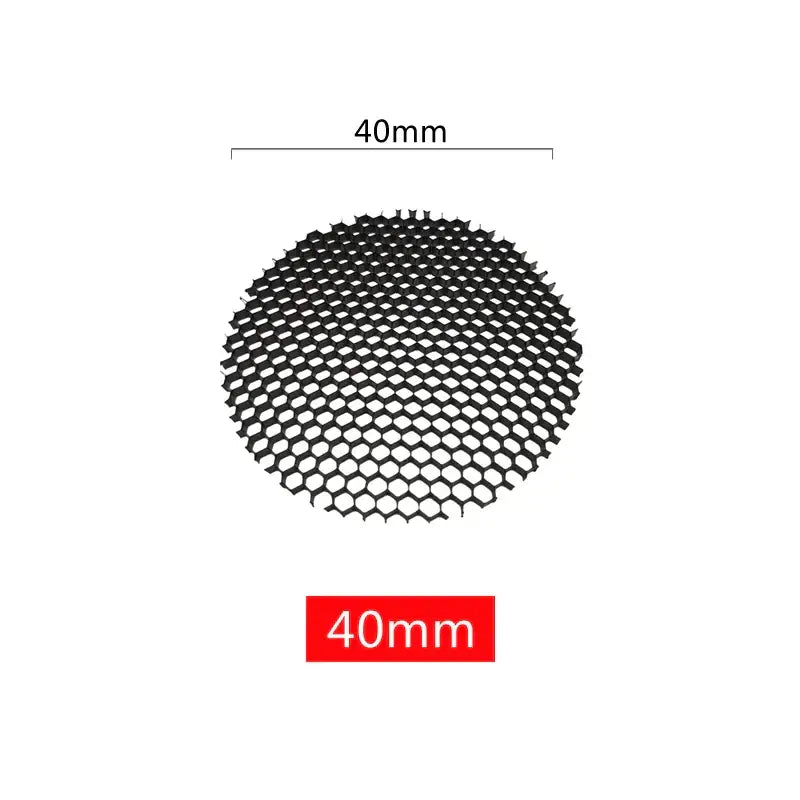 Black aluminum honeycomb downlight grill mesh screen 40mm diameter for DecorBites spot lighting fixture