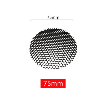 Black circular honeycomb downlight grill 75mm aluminum honeycomb for spot lighting fixture by DecorBites