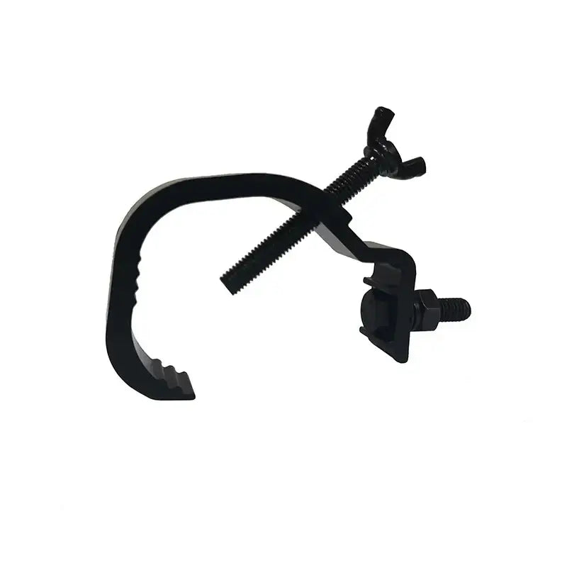 Black metal aluminum led par hooks with threaded bolt and wing nut for stage lighting pack of 10 pieces