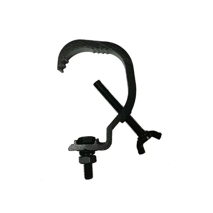 Black metal aluminum led par hooks with textured grip and threaded adjustment mechanism set of 10 by DecorBites