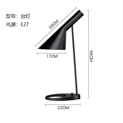 Black minimalist floor lamp with sleek angular design and curved shade for modern living room decorbites arne jacobsen corner