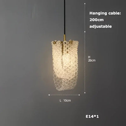 Decorbites art deco pendant light with cascading crystal mesh and gold-toned metal vintage american style chandelier