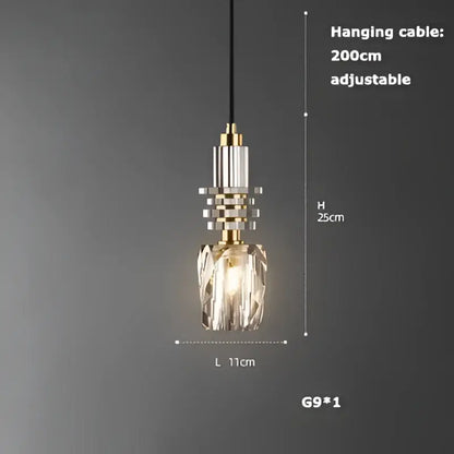A modern decorbites art deco pendant light with a gold-toned metal fixture and adjustable 200cm cable