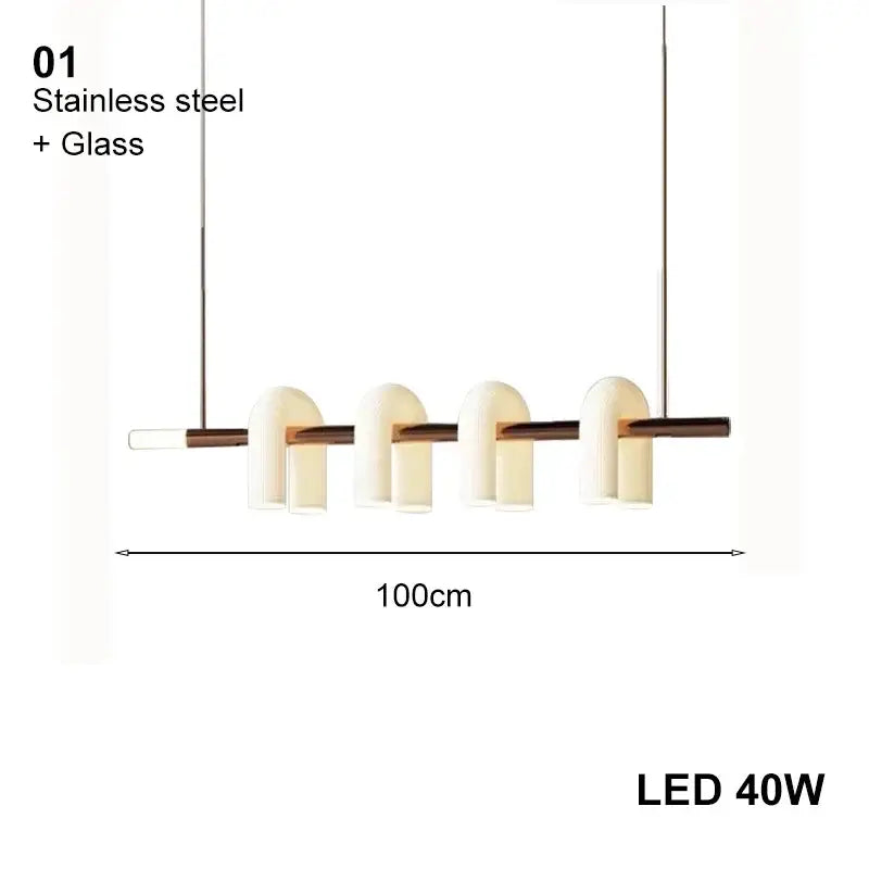 Modern minimalist decorbites art deco white acrylic arched chandelier with stainless steel frame and warm glass shades