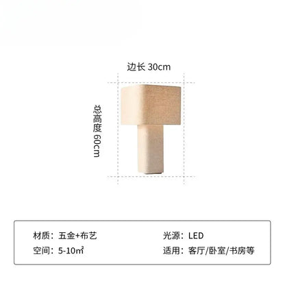 Minimalist beige textured fabric shade and metal alloy base decorbites artistic floor lamp for living room and bedroom