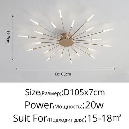 Modern decorbites black gold led chandelier with bronze disc and frosted white cylindrical bulbs for living room lighting