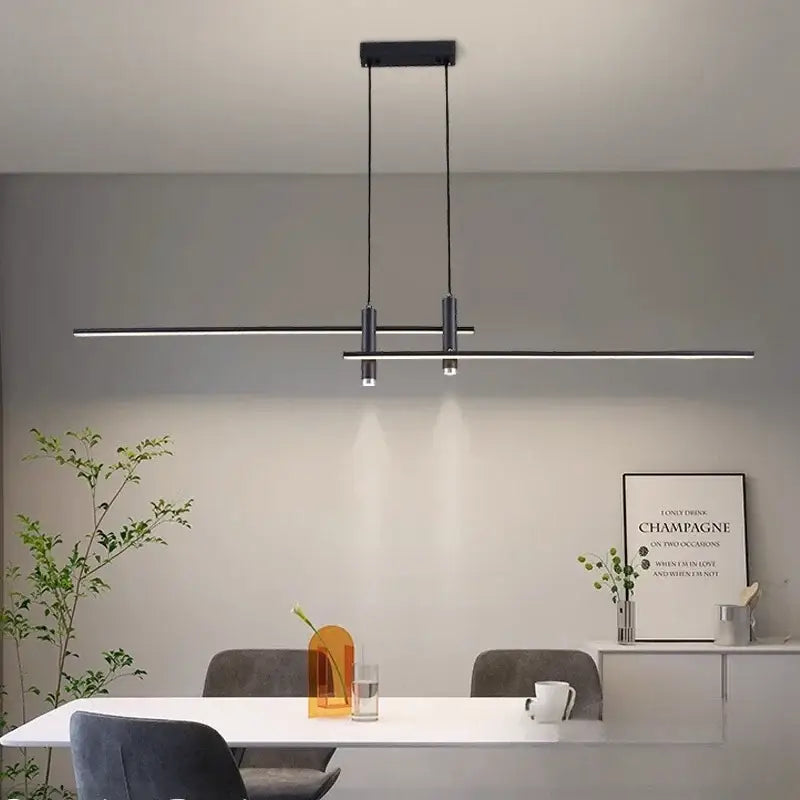 Modern black gold led pendant lights by decorbites with sleek metallic finish for minimalist dining room chandelier