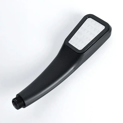 Decorbites black matte finish handheld shower head with high pressure rainfall and water saving nozzle