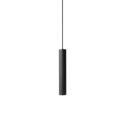 Decorbites black led pendant light 5w with double anti-glare spotlight in sleek black cylindrical design for living room