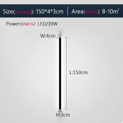 A sleek decorbites black led wall lamp with slim profile and minimalist design for bedroom and living room decor