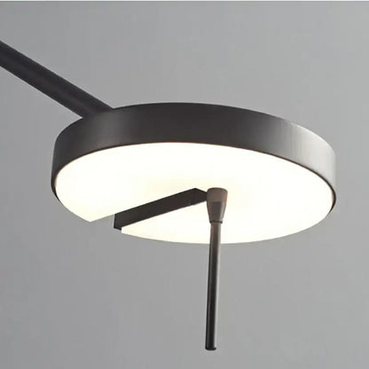 Modern black circular decorbites black led wall reading light with matte finish for bedroom living room office use