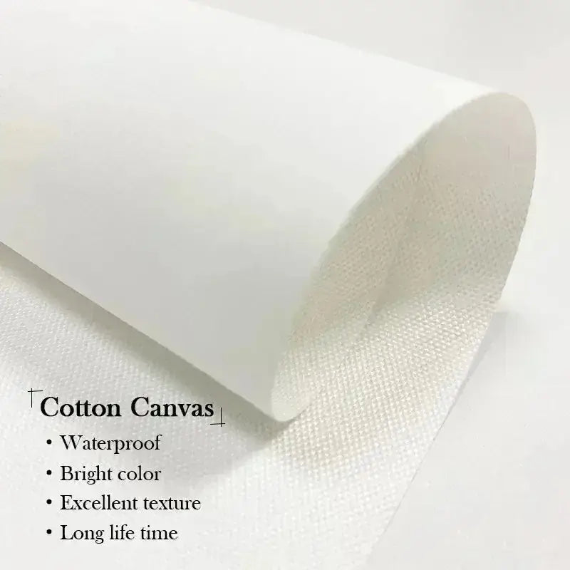 White cotton canvas with textured woven surface featured in decorbites™ bohemian green leaves wall art pieces trio