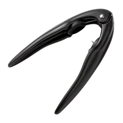 Black plastic decorbites chestnut cracker with ergonomic design and silver rivet for cracking nuts easily