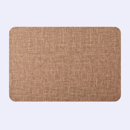 Beige rectangular decorbites christmas decor placemat with textured woven fabric for elegant home dining experience
