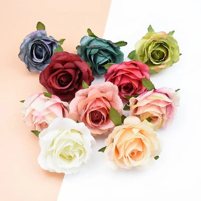 Decorbites™ christmas rose arch wall wreath featuring silk artificial roses in red pink white and teal for arch wall garden decor