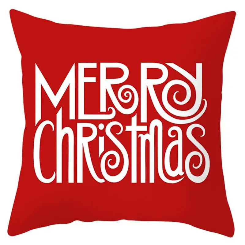 Red throw pillow cover with white christmas tree design adorned with snowflakes stars and festive ornaments decorbites christmas santa