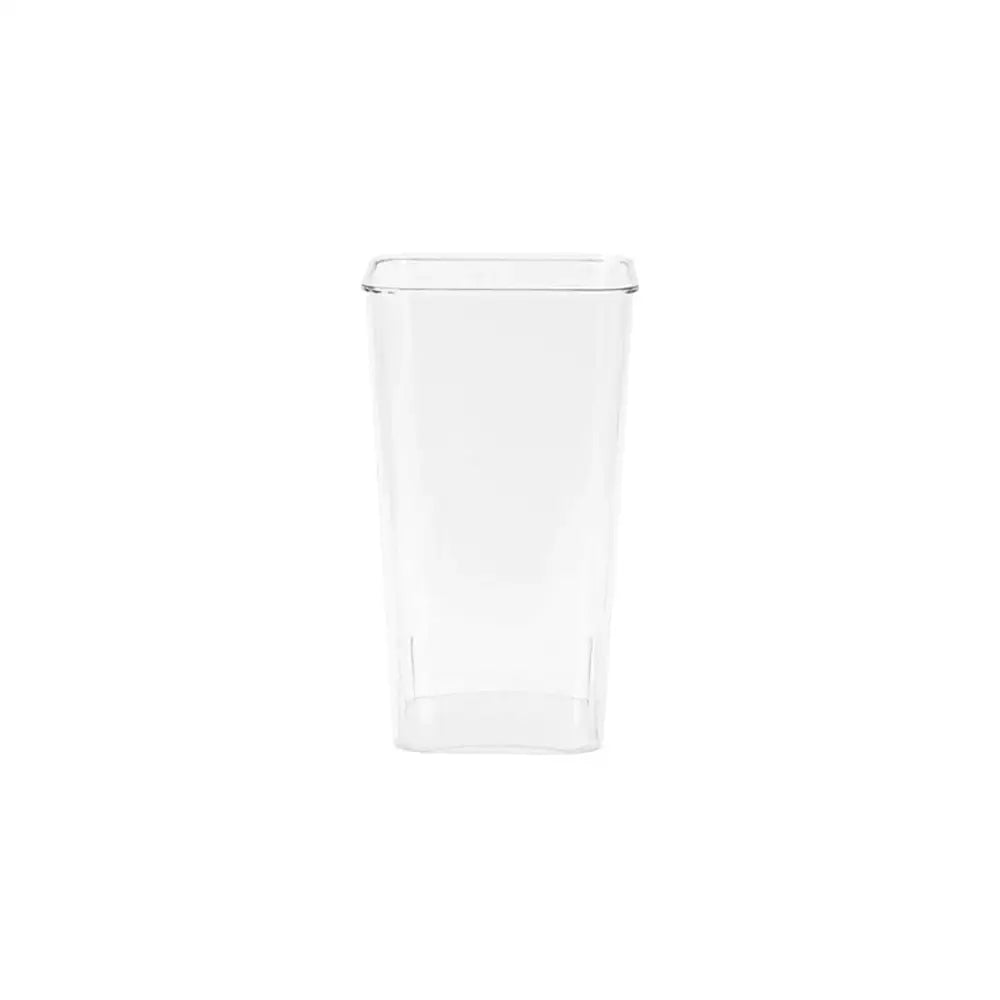 Clear acrylic hurricane flower vase by decorbites with square shape and tapered sides for floral arrangements