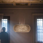 Decorbites clear gold acrylic pendant lights spherical chandelier with transparent glass orbs for living room lighting