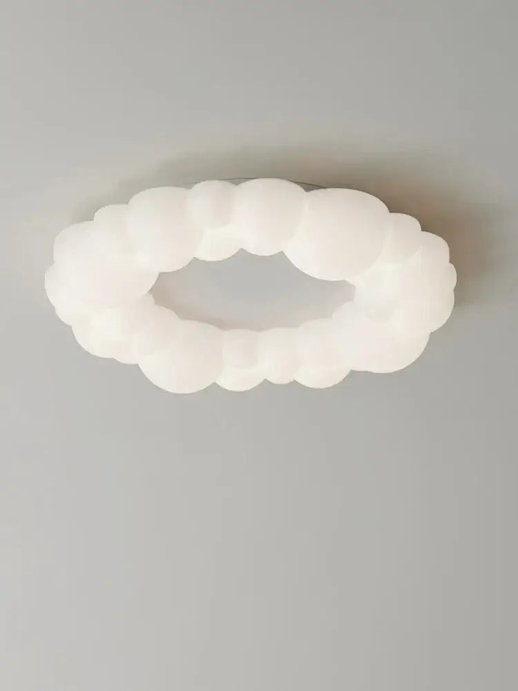 White cloud led chandelier with frosted glass design by Decorbites cloud led for bedroom lighting