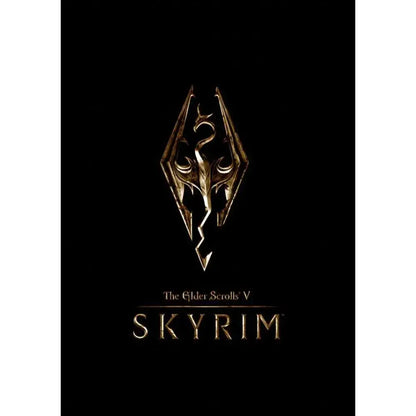 Golden intricately designed dragonhead emblem with metallic finish featured in decorbites cool l-linkin band poster wall art