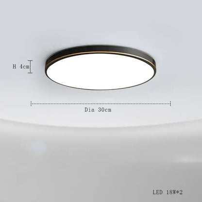 DecorBites™ Copper Ceiling Lamp: Modern Round Surface Mounted Lighting for Bedroom
