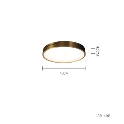 DecorBites™ Copper Ceiling Lamp: Modern Round Surface Mounted Lighting for Bedroom