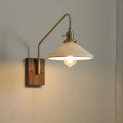 DecorBites™ Copper Ceramic LED Wall Lamps Modern Style for Bedroom Living Room Bar
